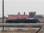 NUCOR Switcher 2307  heads for the north yard